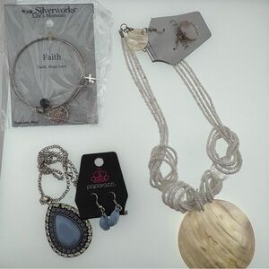 Silverworks Faith Charm Bangle Bracelet Paparazzi and More New Gift Season